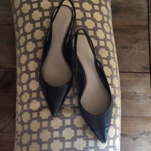 Elie Tahari Kitten Heel Slingback Pumps